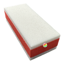 Red Buffer - 2 Sided AB11 White & White Buffer 100/100 Grit Pack of 20pcs