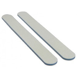 Nail File 7” 80/80 grit COARSE White with Blue Center Washable
