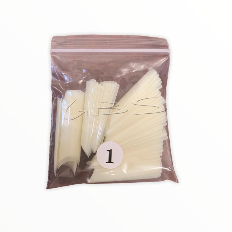 Straight Square NATURAL Nail Tips 50ct/bag