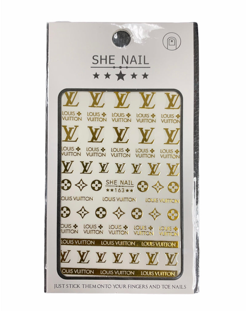 lv nail stickers