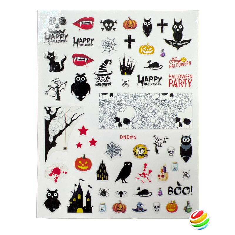 Halloween Nail Sticker Collection Set 1-6