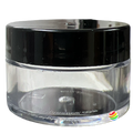 Clear PVC Thick Wall Jar Jar 1/2 oz with Lid