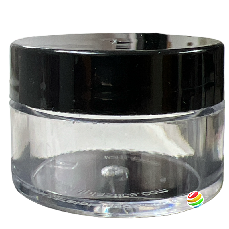 Clear PVC Thick Wall Jar Jar 1/2 oz with Lid