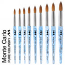 Acrylic Brush - Monte Carlo 100% Pure Kolinsky | Blue Marble Acrylic