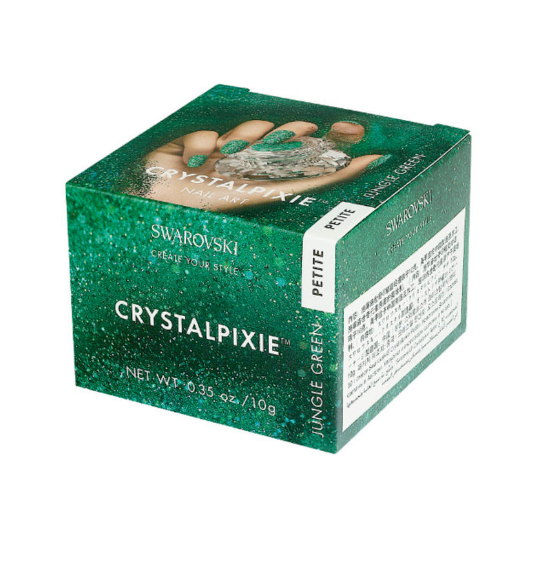 Swarovski CrystalPixie - Jungle Green PETITE (Diamond Dust)