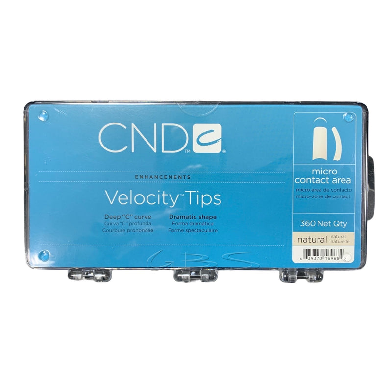CND Creative Nail Design Velocity Tips NATURAL 360/box