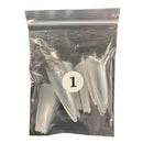 Stiletto CLEAR (Straight) Nail Tips 50ct/bag