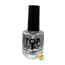 Empty Printed Top Coat Bottle with Cap & Brush