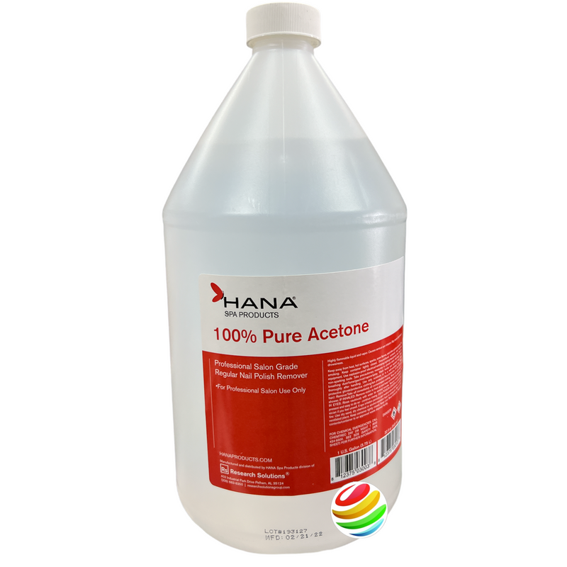 Hana Spa Products Nail Polish Remover 100% Pure Acetone 1 Gallon