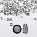 Nail Art Rhinestone Diamond Shape Silver 6098-01A