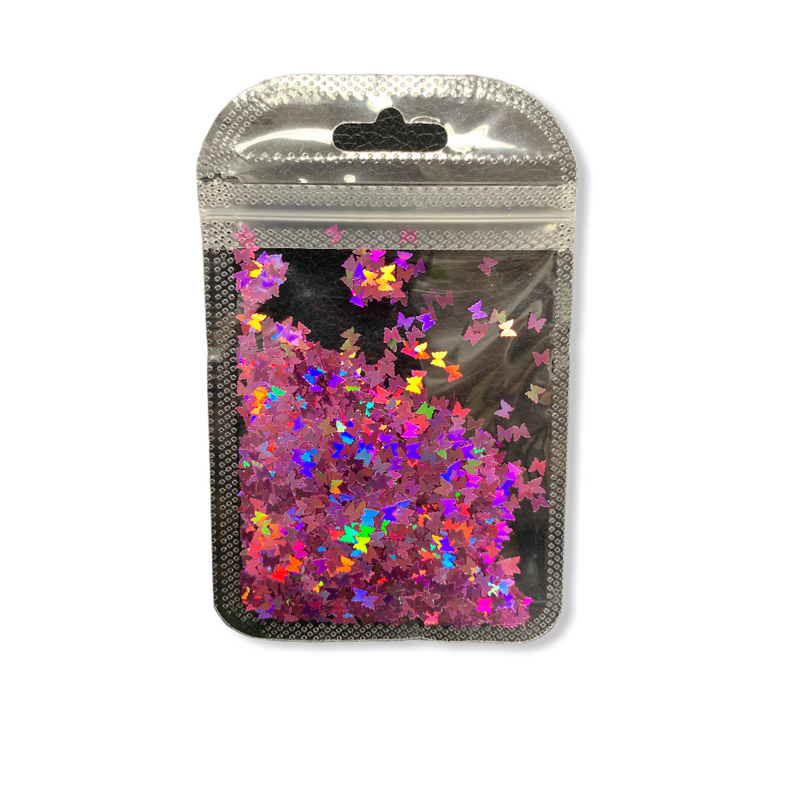 Nail Art Butterfly Laser Holographic Confetti 9193