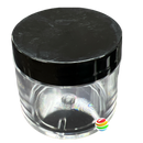 Clear PVC Thick Wall Jar 2 oz with Lid