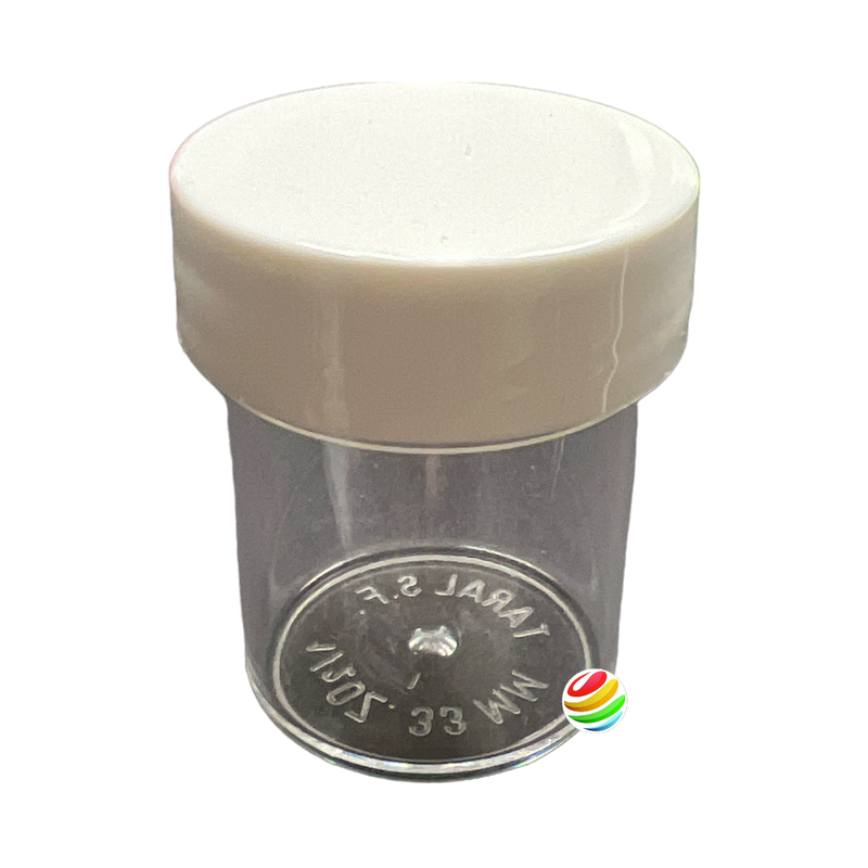 Clear PVC Thin Wall Jar 1/2 oz with Lid