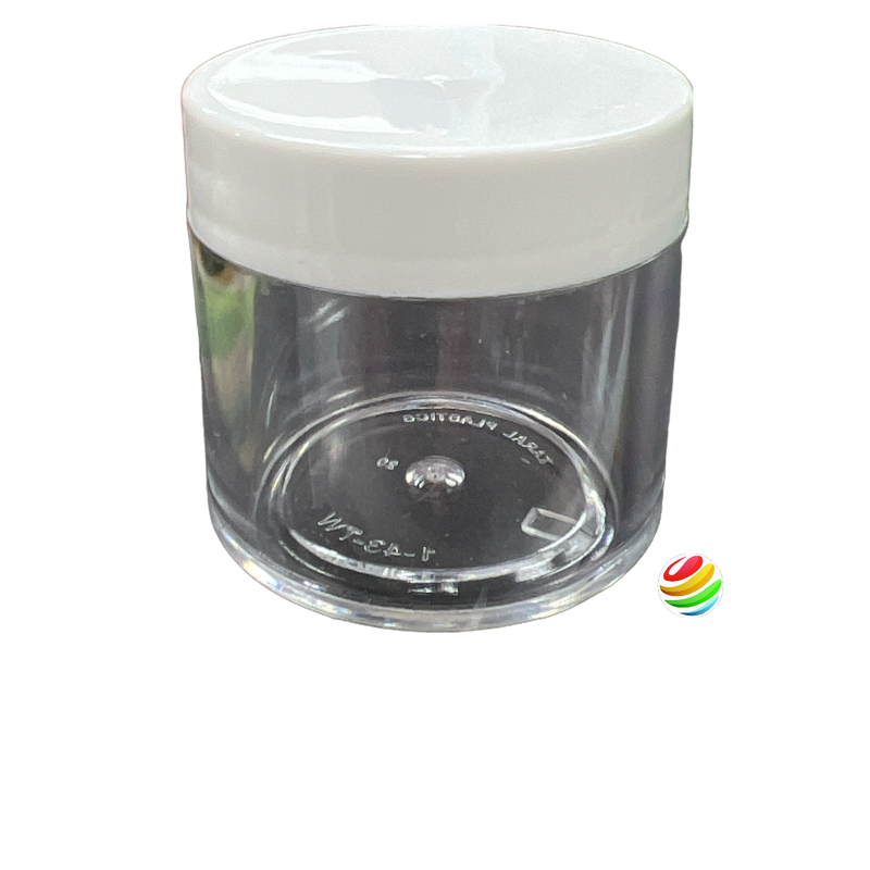 Clear PVC Thick Wall Jar 1 oz with Lid