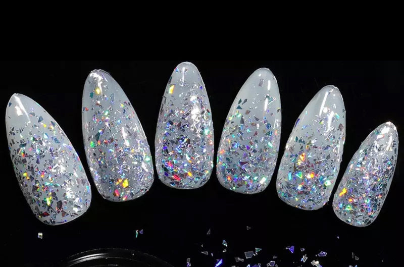 Nail Art Laser Holographic Glitter Shimmering Flakes 9767