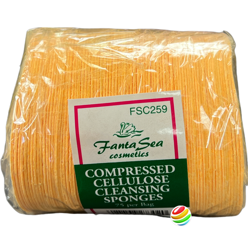 FantaSea Compressed Cellulose Cleansing Sponge 75pc