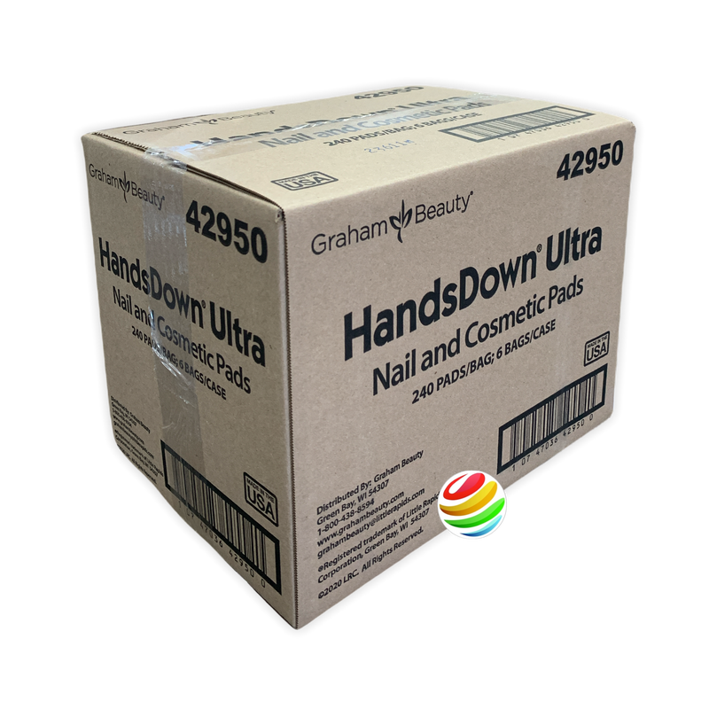 HandsDown Ultra Nail & Cosmetic Pads 240 Ct.