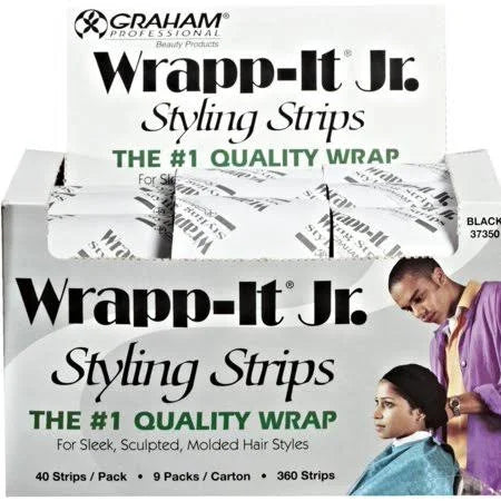 Graham Wrapp-It® Styling Strips – Black 40ct