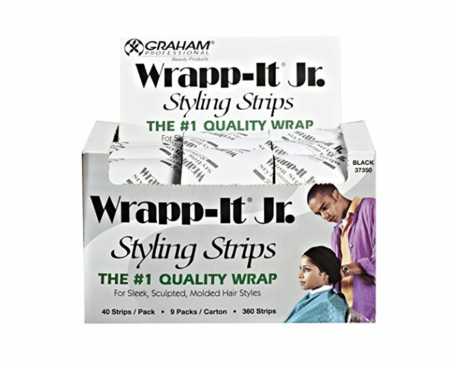 Graham Wrapp-It Jr.® Styling Strips – Black 360ct